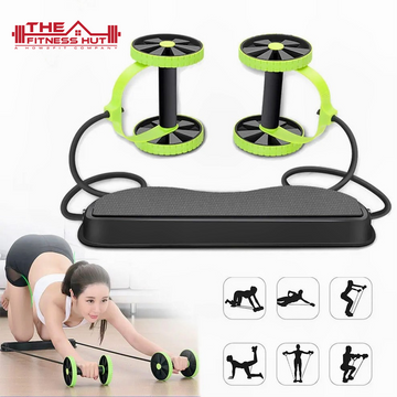 main view of 4 wheels abdominal muscle roller