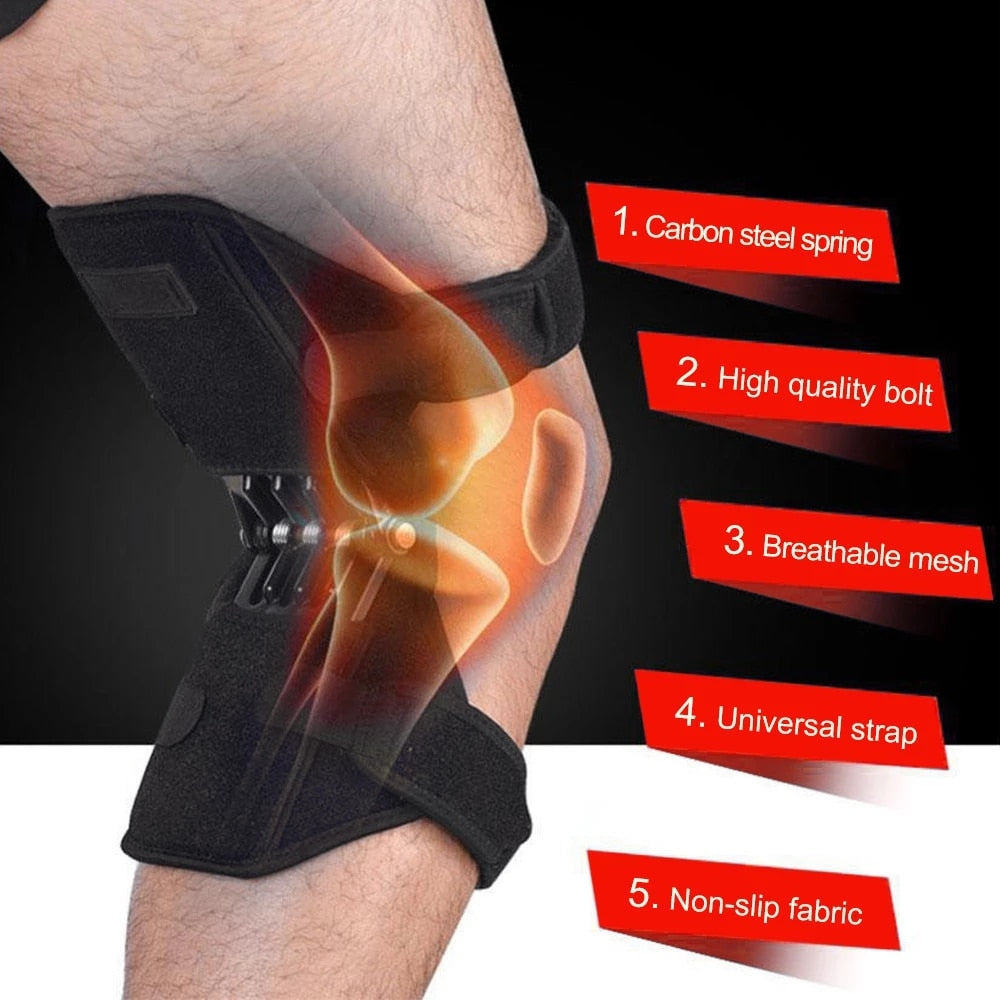 Powerlift Joint Knee Pads, Supportive Knee Braces - Thefitnesshut.com