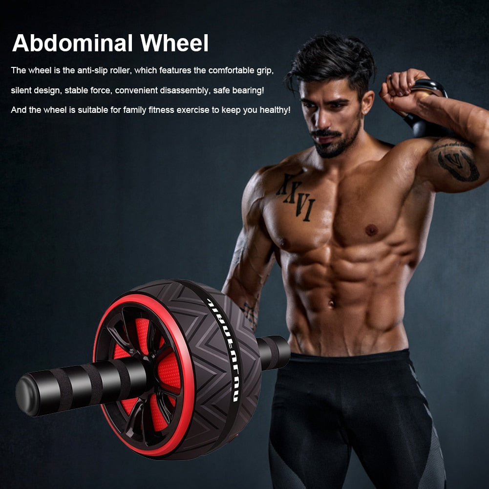 Fitness AB Roller Wheel Gym Non-slip Core Strength - Thefitnesshut.com