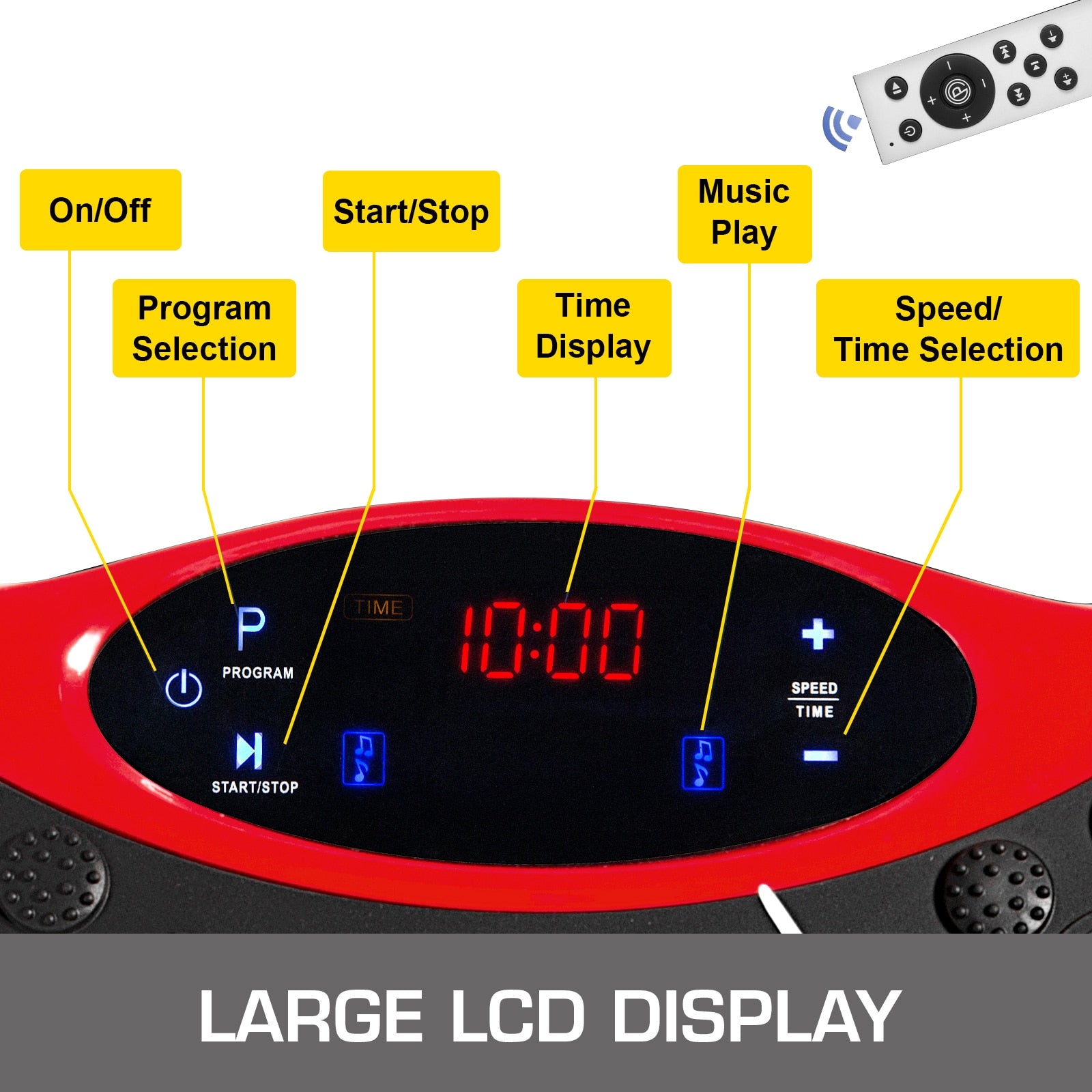 Fitness Vibration Plate Large LCD Display