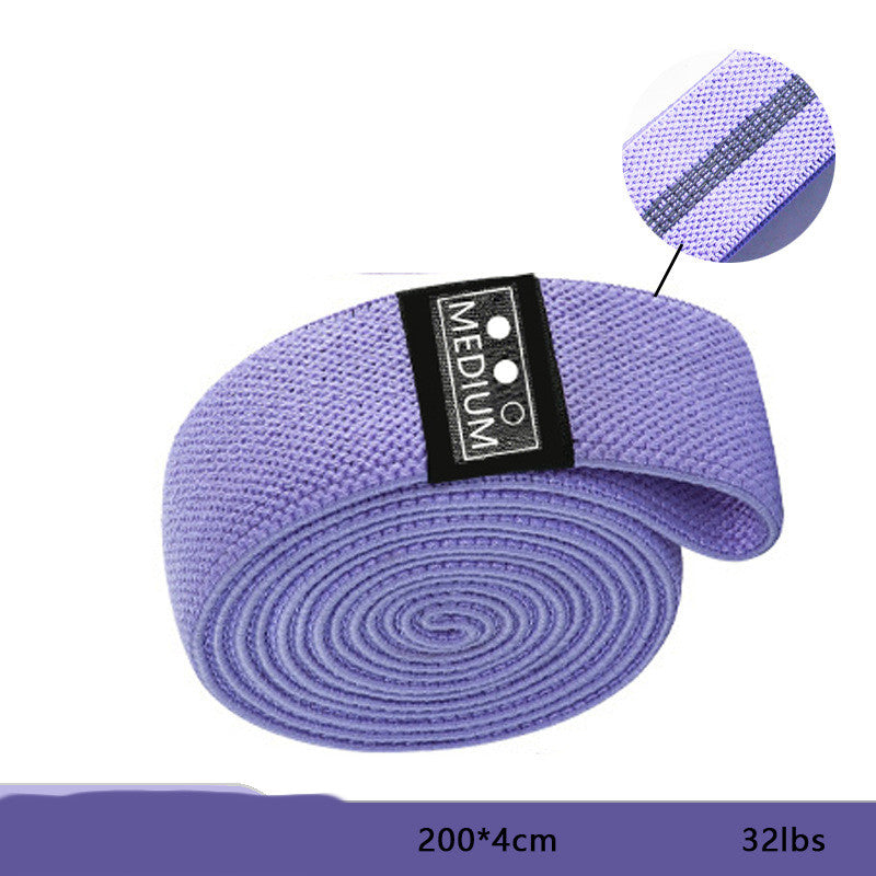 Fitness Resistance Squat Belt with Elastic Rope for Slimming and Hip Exercises anti slip purple 32 lbs