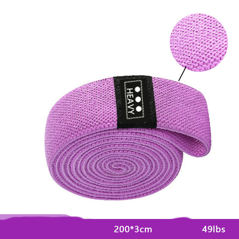 Fitness Resistance Squat Belt with Elastic Rope for Slimming and Hip Exercises deep Purple 49 lbs