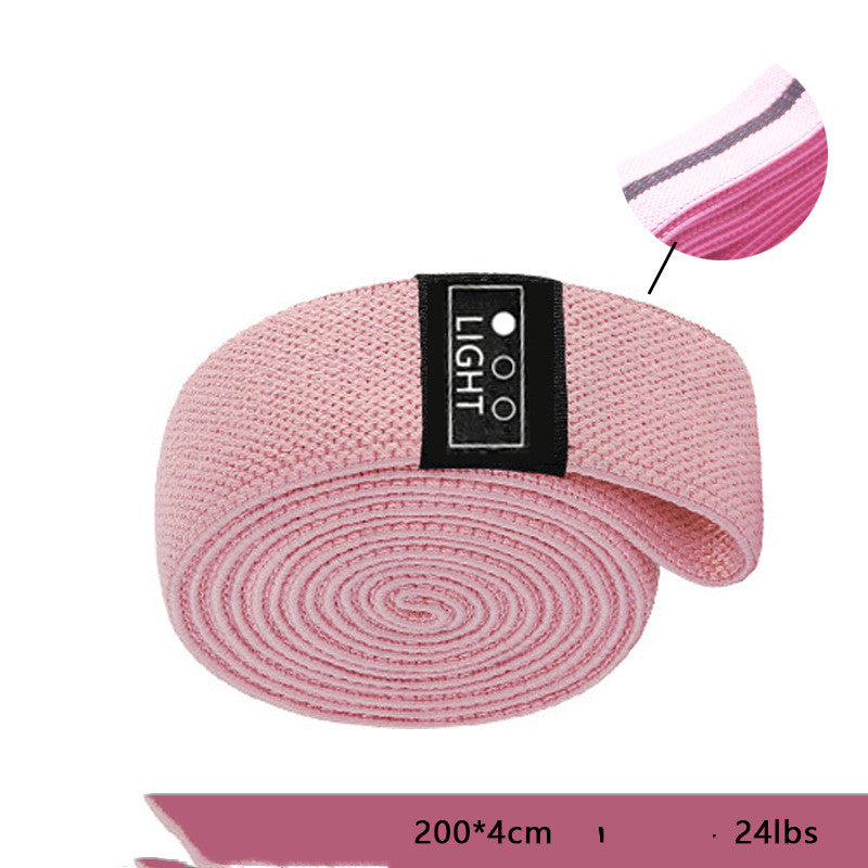 Fitness Resistance Squat Belt with Elastic Rope for Slimming and Hip Exercises non slip pink 24 lbs