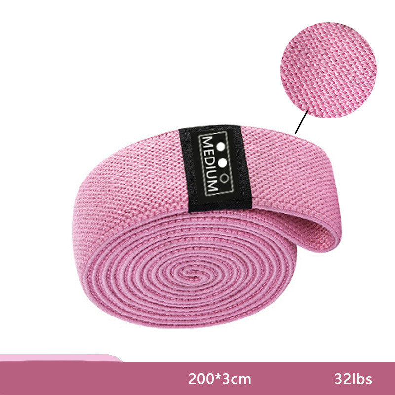 Fitness Resistance Squat Belt with Elastic Rope for Slimming and Hip Exercises Pink 32 lbs