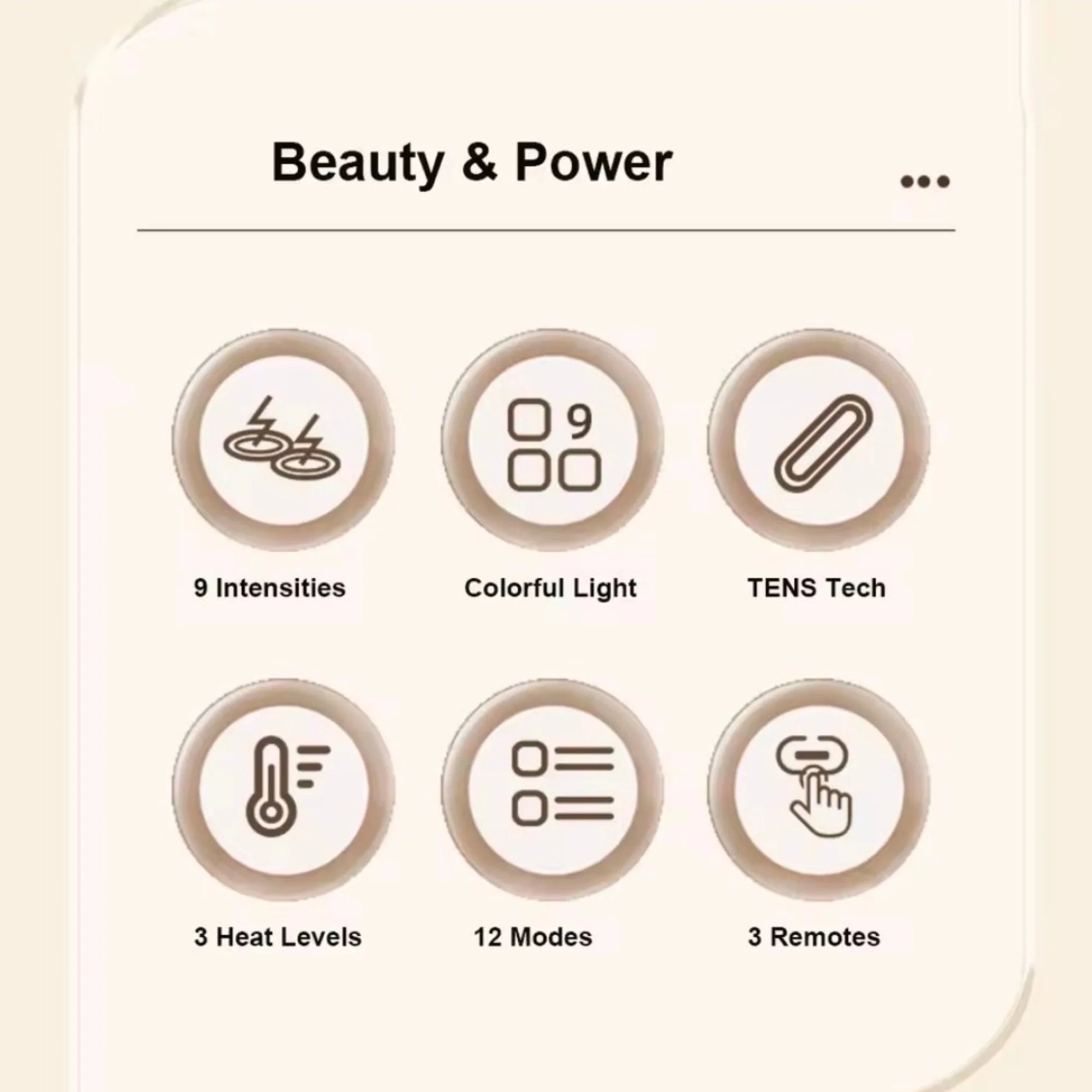 8D EMS neck massager with 12 massage modes, 9 intensity levels, 3 heat settings, remote control, electrode pads and tri-color infrared heat therapy