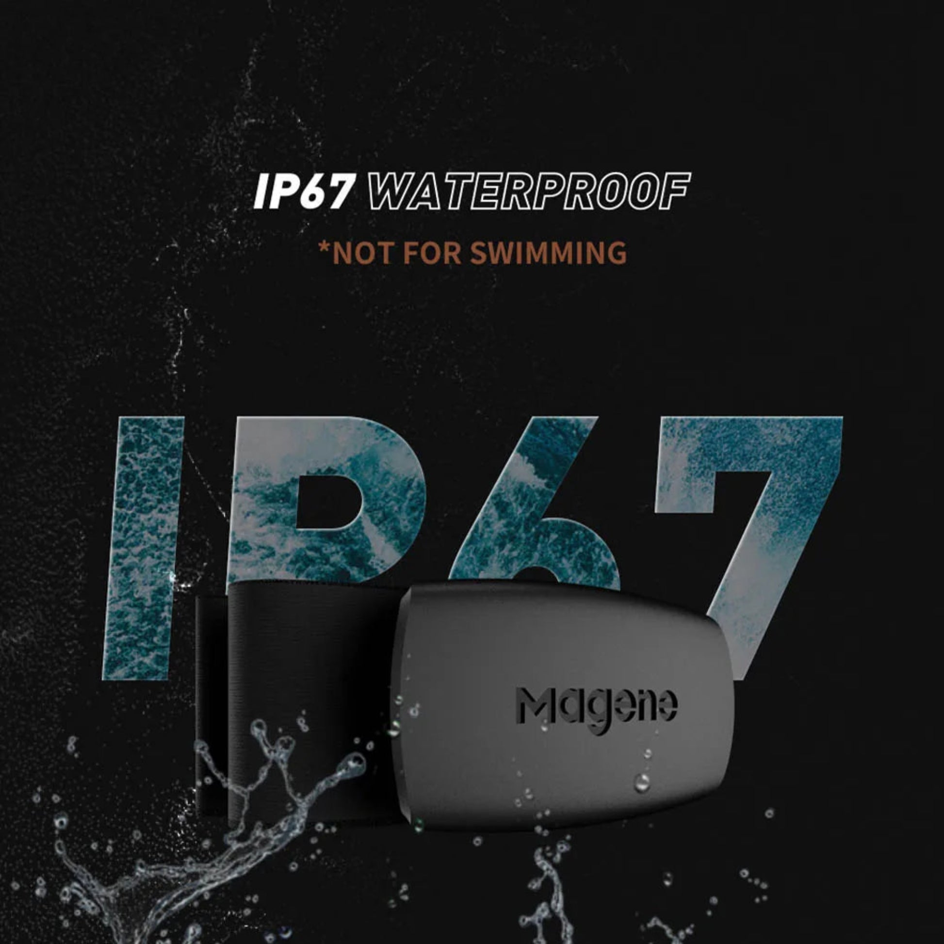 Magene H64 heart rate monitor waterproof design suitable for sweat and rain during training