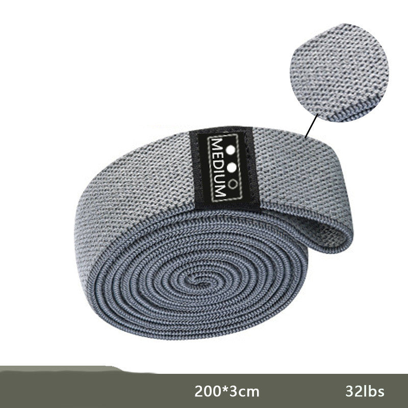 Fitness Resistance Squat Belt with Elastic Rope for Slimming and Hip Exercises Medium grey 32 lbs