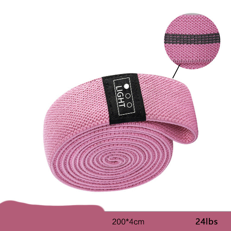 Fitness Resistance Squat Belt with Elastic Rope for Slimming and Hip Exercises Pink 24lbs