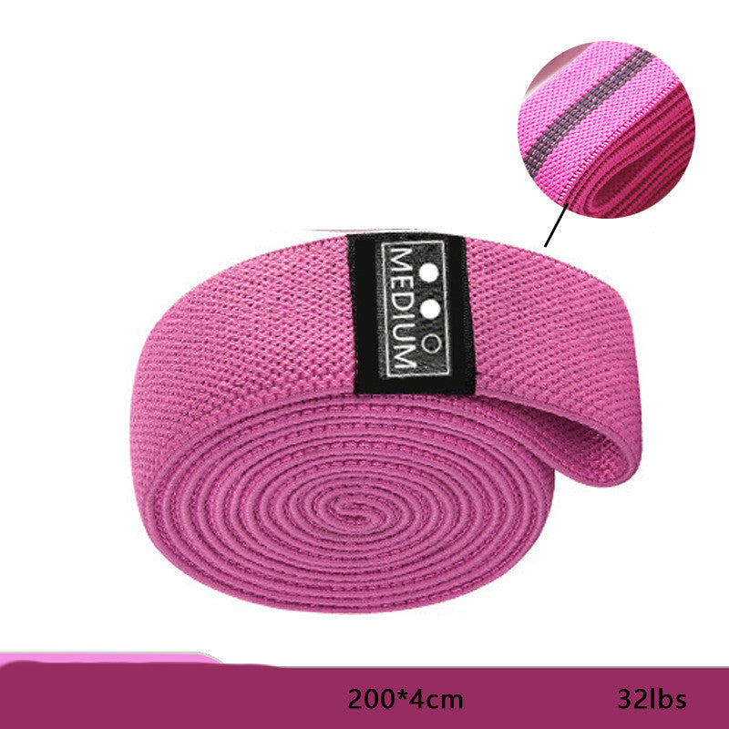 Fitness Resistance Squat Belt with Elastic Rope for Slimming and Hip Exercises non slip rose pink 32 lbs