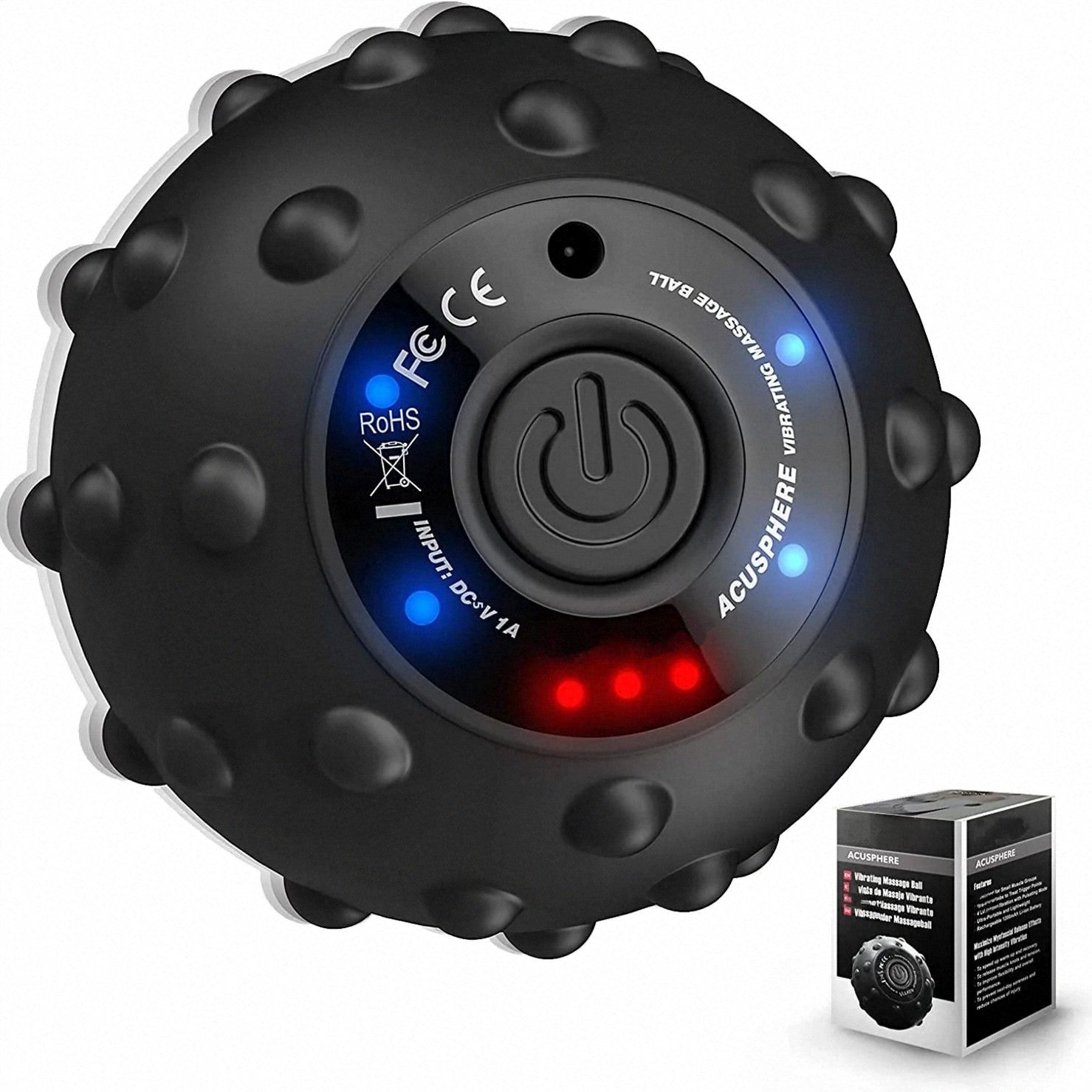 4-Speed Vibrating Trigger Point Massage Ball – Deep Tissue Muscle Relief & Plantar Fasciitis Recovery