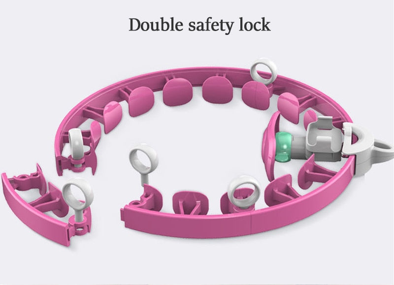 Smart Auto-Spinning Hoop: Double Safety Lock - Thefitnesshut.com