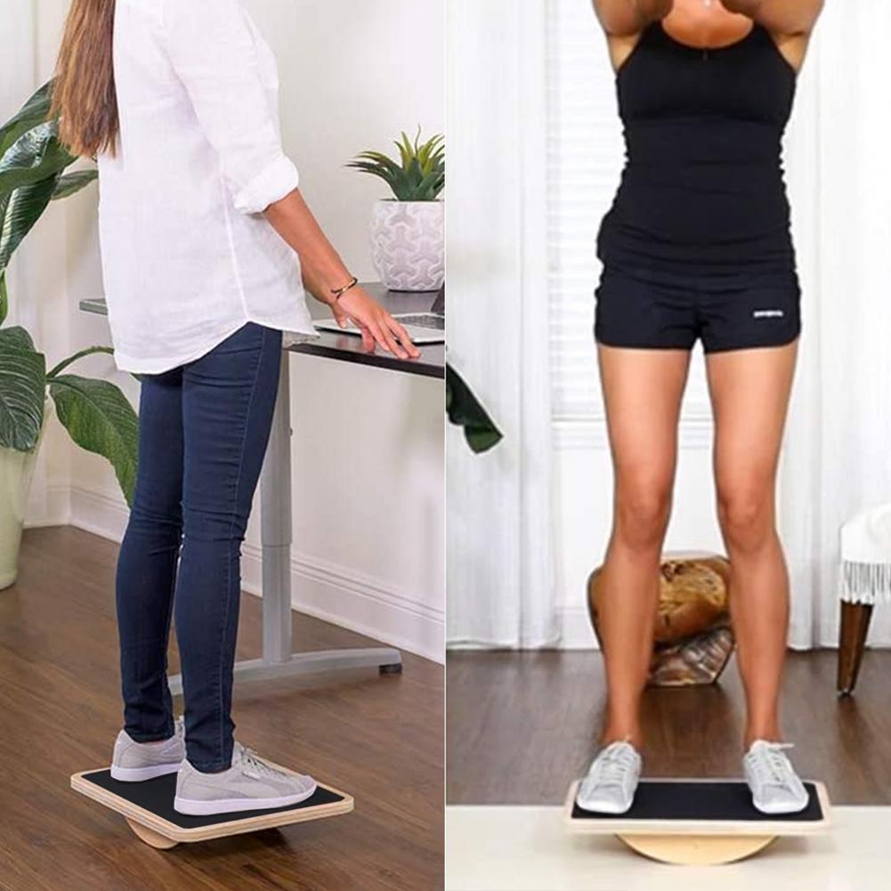 Wooden Non-Slip Balance Board Has Multiple Uses