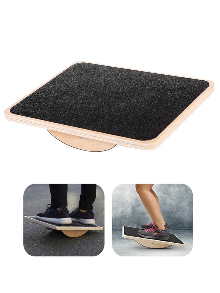 Wooden Non-Slip Balance Board Enhance Your Stability - Thefitnesshut