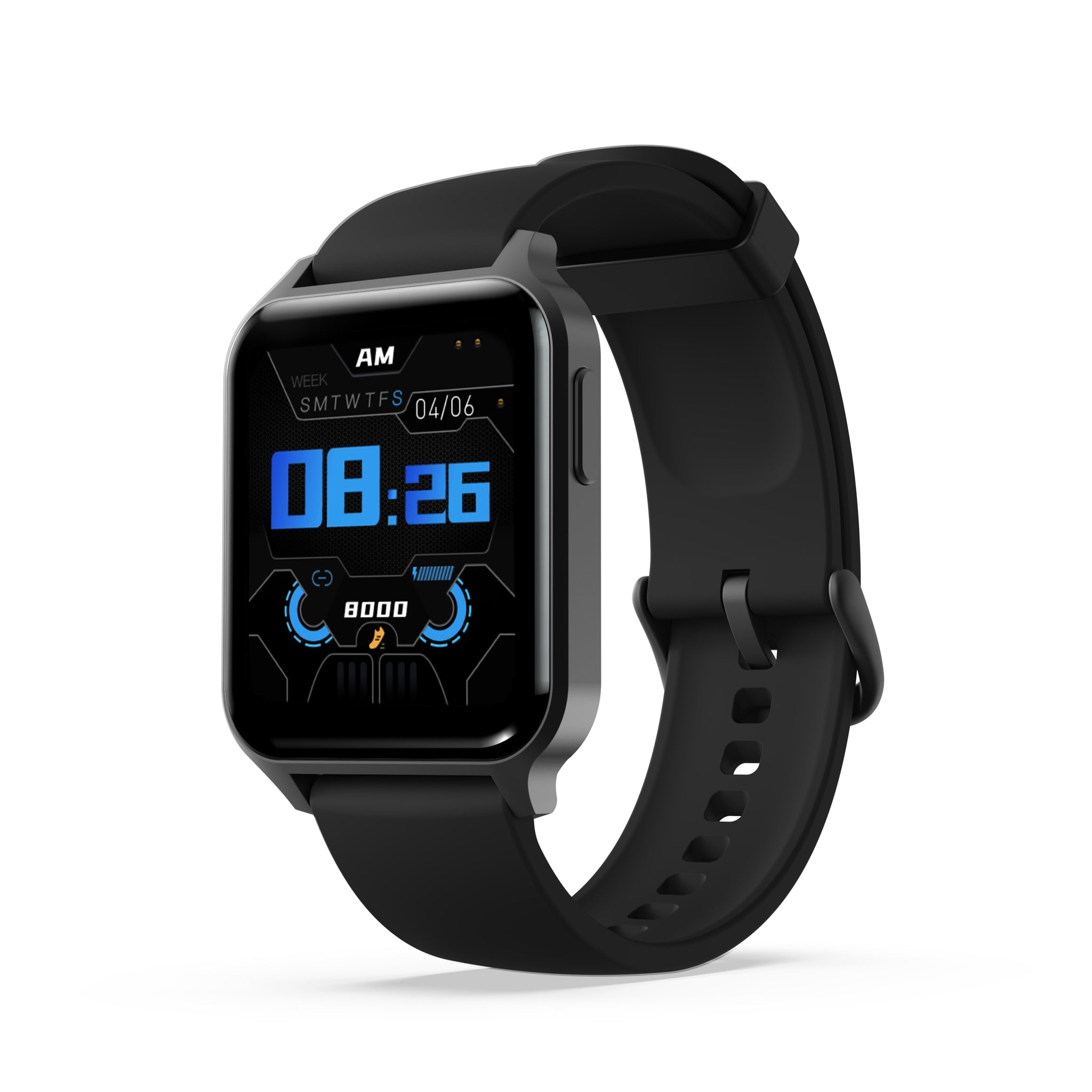 Smart Watch Bluetooth Fitness Tracker for iPhone Android in Black - Thefitnesshut.com