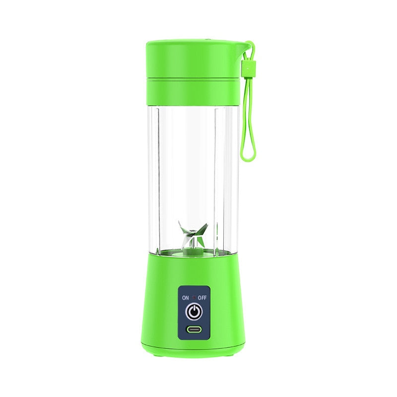 USB Rechargeable Portable Blender Standard Model in Green - Thefitnesshut.com