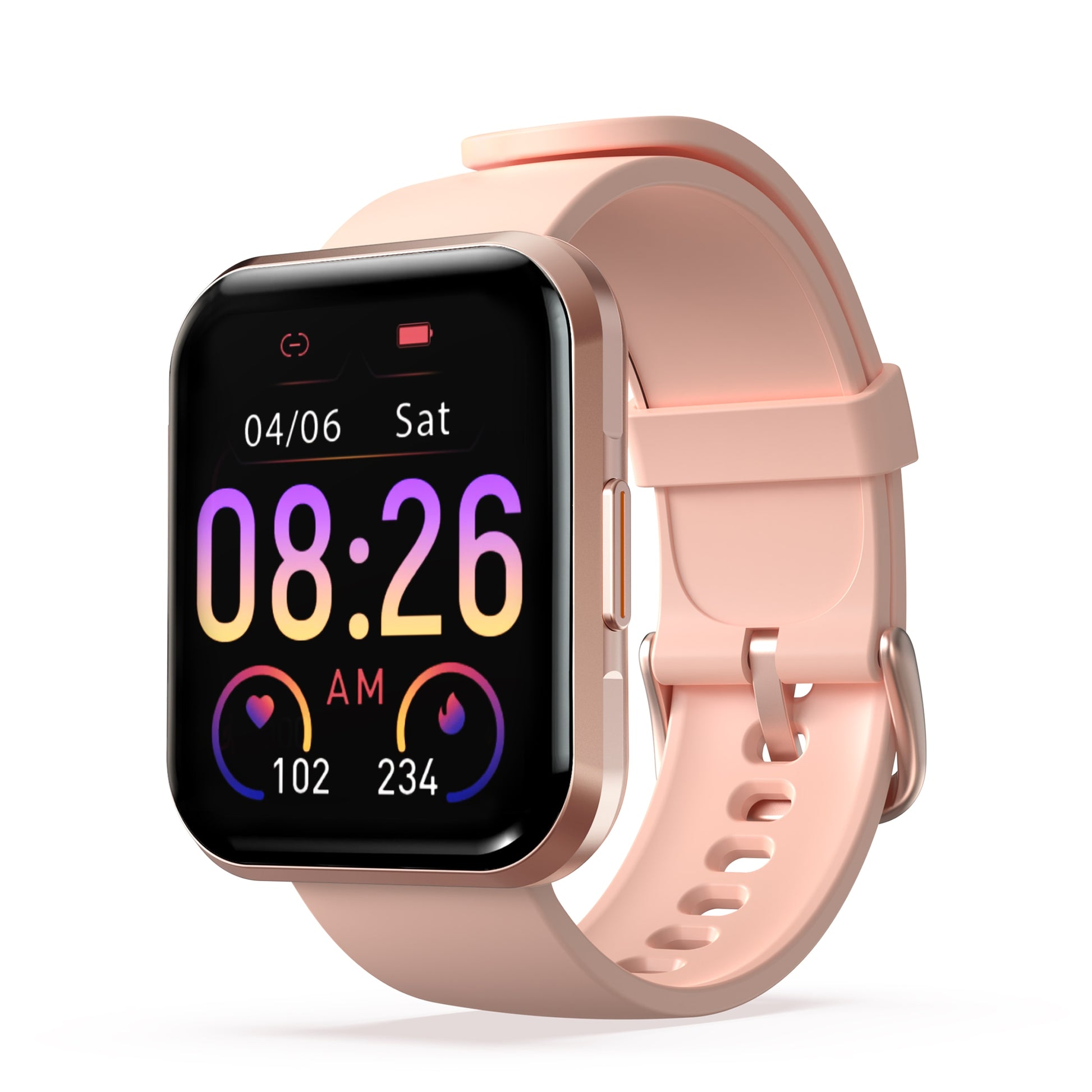 Smart Watch Bluetooth Fitness Tracker for iPhone Android in Golden - Thefitnesshut.com
